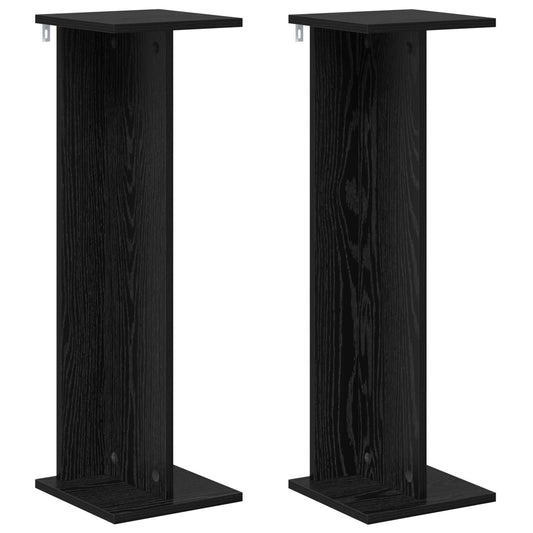 Plant Stand 2 pcs Black Oak 25 x 25.5 x 80.5 cm Engineered Wood Plant Stand 2 pcs Black Oak 25 x 25.5 x 80.5 cm Engineered Wood