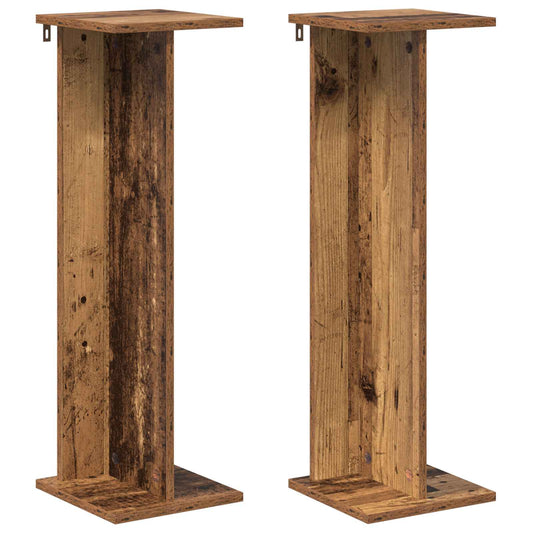 Plant Stand 2 pcs Old Wood 25 x 25.5 x 80.5 cm Engineered Wood Plant Stand 2 pcs Old Wood 25 x 25.5 x 80.5 cm Engineered Wood