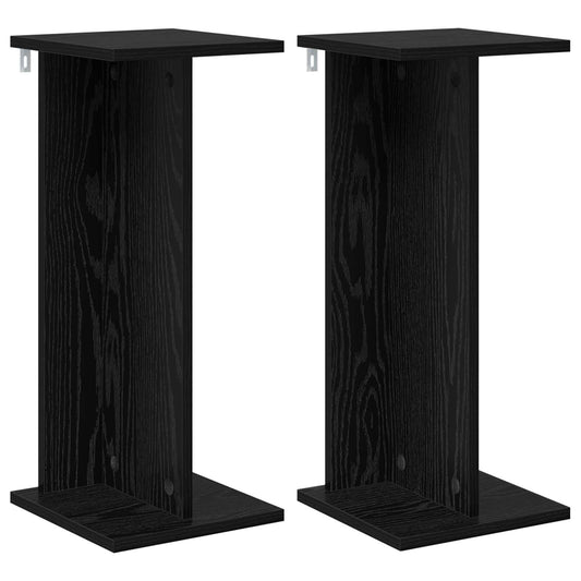 Plant Stand 2 pcs Black Oak 25 x 25.5 x 60.5 cm Engineered Wood Plant Stand 2 pcs Black Oak 25 x 25.5 x 60.5 cm Engineered Wood