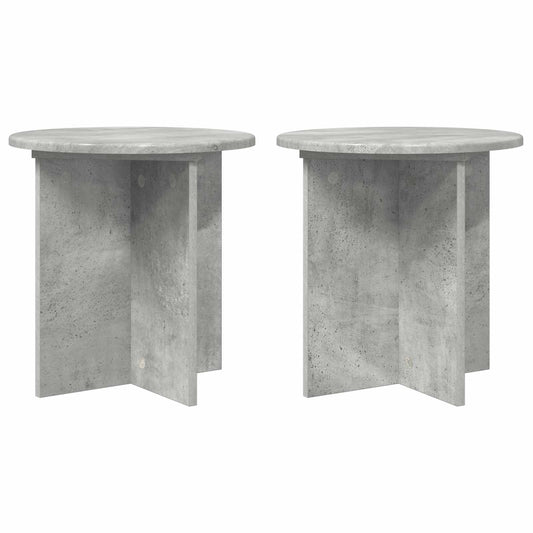 Plant Stand 2 pcs Concrete Grey 40 x 40 x 40 cm Engineered Wood Plant Stand 2 pcs Concrete Grey 40 x 40 x 40 cm Engineered Wood