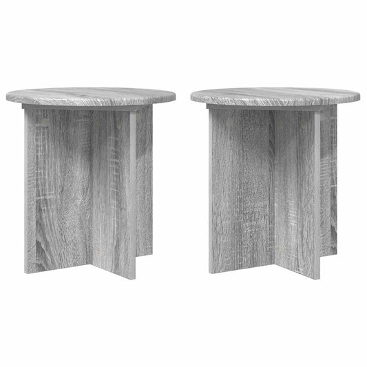 Plant Stand 2 pcs Grey Sonoma 40 x 40 x 40 cm Engineered Wood Plant Stand 2 pcs Grey Sonoma 40 x 40 x 40 cm Engineered Wood
