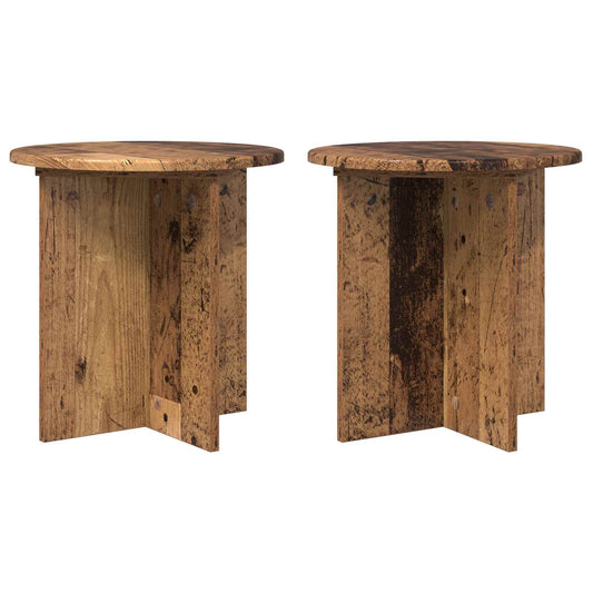 Plant Stand 2 pcs Old Wood 40 x 40 x 40 cm Engineered Wood Plant Stand 2 pcs Old Wood 40 x 40 x 40 cm Engineered Wood