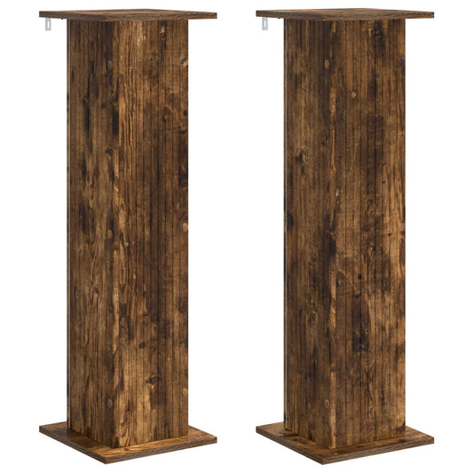 Plant Stand 2 pcs Smoked Oak 30.5 x 30 x 100.5 cm Plant Stand 2 pcs Smoked Oak 30.5 x 30 x 100.5 cm