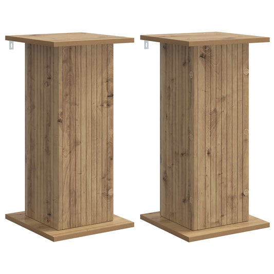 Plant Stand 2 pcs Artisan Oak 30.5 x 30 x 60.5 cm Plant Stand 2 pcs Artisan Oak 30.5 x 30 x 60.5 cm