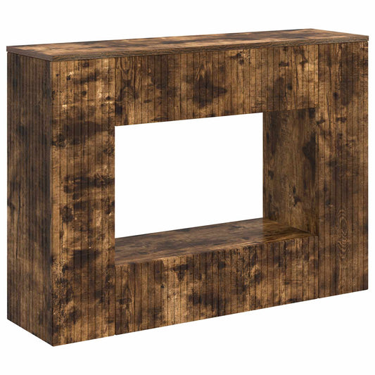 Console Table Smoked Oak 101 x 29 x 74 cm Engineered Wood Console Table Smoked Oak 101 x 29 x 74 cm Engineered Wood