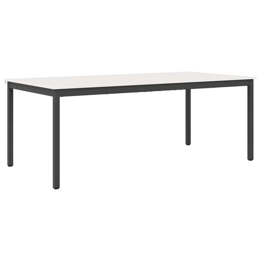 Dining Table White 200 x 100 x 75 cm Solid Pine Wood Dining Table White 200 x 100 x 75 cm Solid Pine Wood