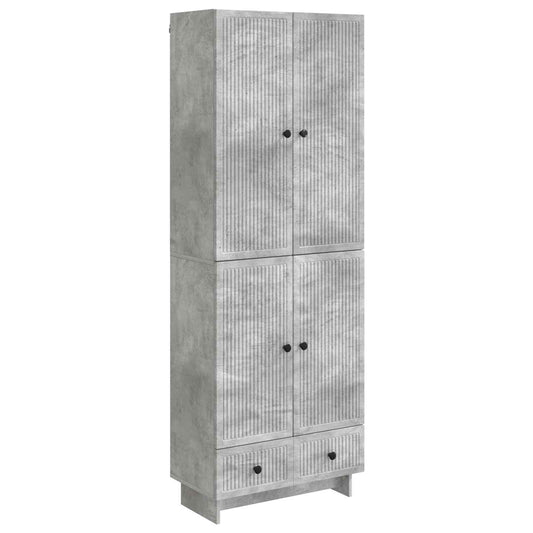 Cabinet Set 2 pcs Concrete Grey 66 x 34.5 x 95 cm Cabinet Set 2 pcs Concrete Grey 66 x 34.5 x 95 cm