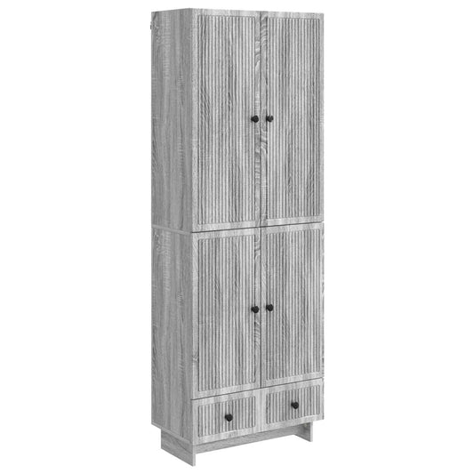 Cabinet Set 2 pcs Grey Sonoma 66 x 34.5 x 95 cm Engineered Wood Cabinet Set 2 pcs Grey Sonoma 66 x 34.5 x 95 cm Engineered Wood