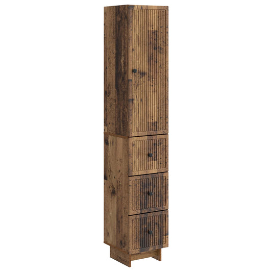 Cabinet Set 2 pcs Old Wood 33 x 34.5 x 90 cm Engineered Wood Cabinet Set 2 pcs Old Wood 33 x 34.5 x 90 cm Engineered Wood