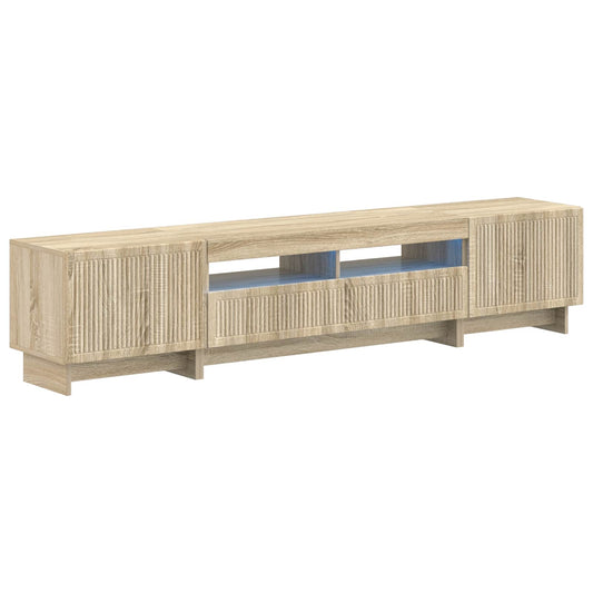 3 Piece LED TV Cabinet EDE Sonoma Oak Engineered Wood 3 Piece LED TV Cabinet EDE Sonoma Oak Engineered Wood