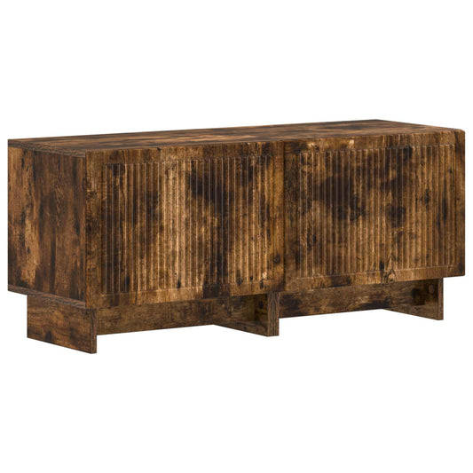 5 Piece LED TV Cabinet Smoked Oak Engineered Wood 5 Piece LED TV Cabinet Smoked Oak Engineered Wood