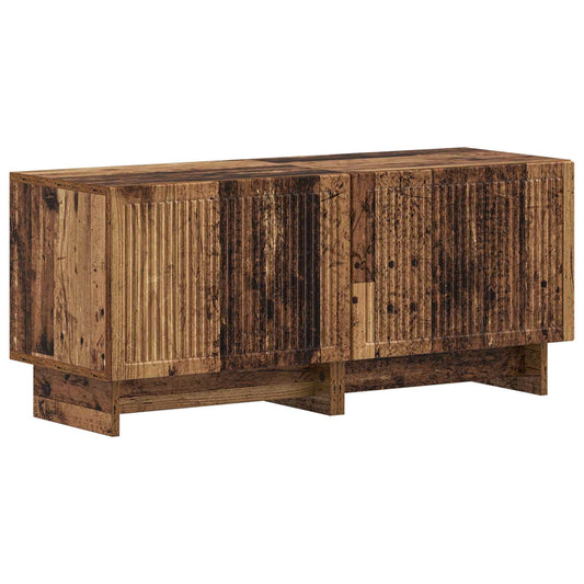5 Piece LED TV Cabinet Old Wood Engineered Wood 5 Piece LED TV Cabinet Old Wood Engineered Wood