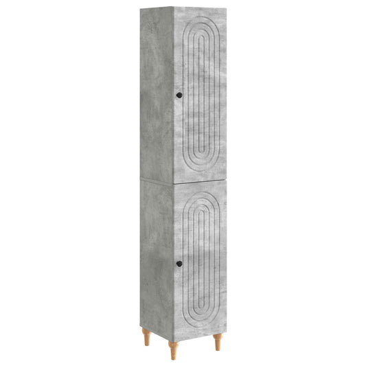 Cabinet Set 2 pcs Concrete Grey Engineered Wood Cabinet Set 2 pcs Concrete Grey Engineered Wood