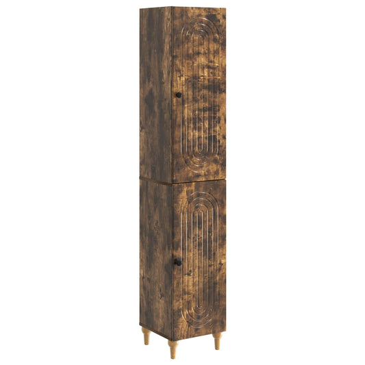 Cabinet Set 2 pcs Smoked Oak Engineered Wood Cabinet Set 2 pcs Smoked Oak Engineered Wood