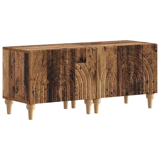 3 Piece LED TV Cabinet Old Wood Engineered Wood 3 Piece LED TV Cabinet Old Wood Engineered Wood