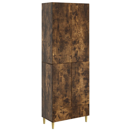 Cabinet Set 2 pcs Smoked Oak 66 x 34.5 x 95 cm Engineered Wood Cabinet Set 2 pcs Smoked Oak 66 x 34.5 x 95 cm Engineered Wood