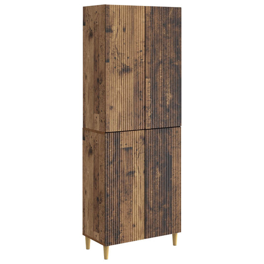 Cabinet Set 2 pcs Old Wood 66 x 34.5 x 90 cm Engineered Wood Cabinet Set 2 pcs Old Wood 66 x 34.5 x 90 cm Engineered Wood