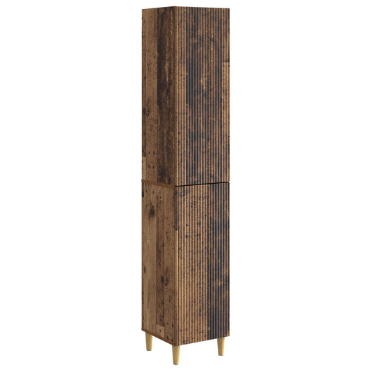 Cabinet Set 2 pcs Old Wood 33 x 34.5 x 90 cm Engineered Wood Cabinet Set 2 pcs Old Wood 33 x 34.5 x 90 cm Engineered Wood