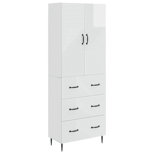 Cabinet Set 2 pcs High Gloss White 66 x 34.5 x 90 cm Cabinet Set 2 pcs High Gloss White 66 x 34.5 x 90 cm