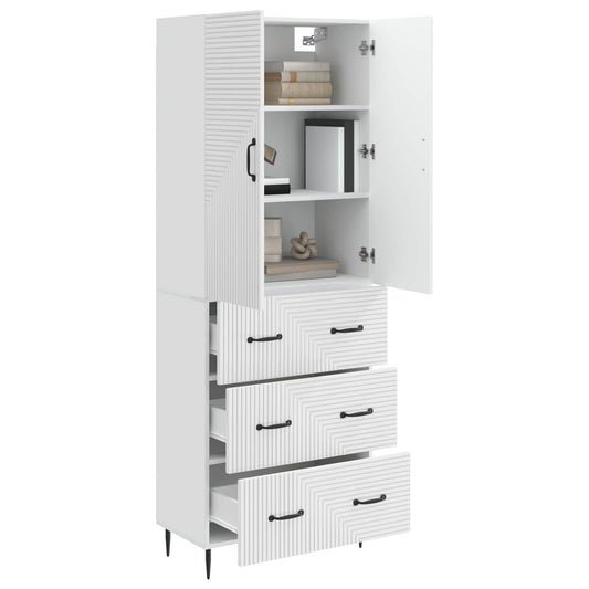 Cabinet Set 2 pcs High Gloss White 66 x 34.5 x 90 cm Cabinet Set 2 pcs High Gloss White 66 x 34.5 x 90 cm