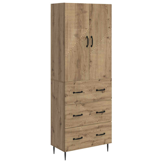 Cabinet Set 2 pcs 66 x 34.5 x 90 cm Engineered Wood Artisan Oak Cabinet Set 2 pcs 66 x 34.5 x 90 cm Engineered Wood Artisan Oak