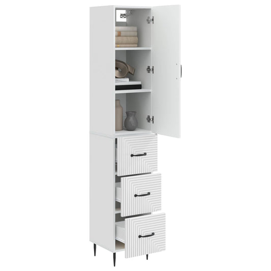 Cabinet Set 2 pcs High Gloss White 33 x 34.5 x 90 cm Cabinet Set 2 pcs High Gloss White 33 x 34.5 x 90 cm