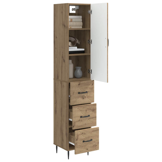 Cabinet Set 2 pcs Artisan Oak 33 x 34.5 x 90 cm Engineered Wood Cabinet Set 2 pcs Artisan Oak 33 x 34.5 x 90 cm Engineered Wood