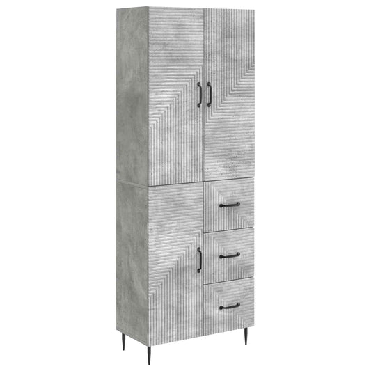 Cabinet Set 2 pcs Concrete Grey 66 x 34.5 x 89.5 cm Cabinet Set 2 pcs Concrete Grey 66 x 34.5 x 89.5 cm