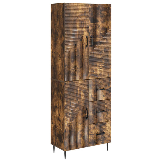 Cabinet Set 2 pcs Smoked Oak 66 x 34.5 x 89.5 cm Cabinet Set 2 pcs Smoked Oak 66 x 34.5 x 89.5 cm