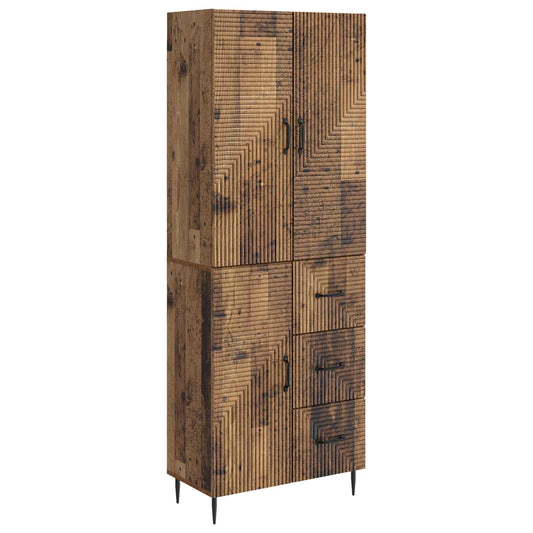 Cabinet Set 2 pcs Old Wood 66 x 34.5 x 89.5 cm Engineered Wood Cabinet Set 2 pcs Old Wood 66 x 34.5 x 89.5 cm Engineered Wood