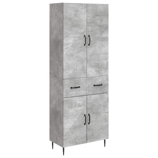 Cabinet Set 2 pcs Concrete Grey 66 x 34.5 x 89.5 cm Cabinet Set 2 pcs Concrete Grey 66 x 34.5 x 89.5 cm