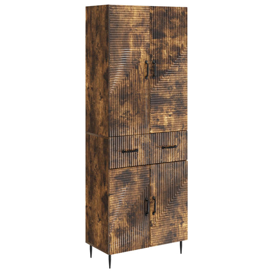 Cabinet Set 2 pcs Smoked Oak 66 x 34.5 x 89.5 cm Cabinet Set 2 pcs Smoked Oak 66 x 34.5 x 89.5 cm