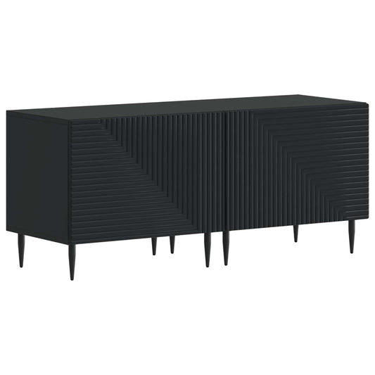 3 Piece LED TV Cabinet Black Engineered Wood 3 Piece LED TV Cabinet Black Engineered Wood