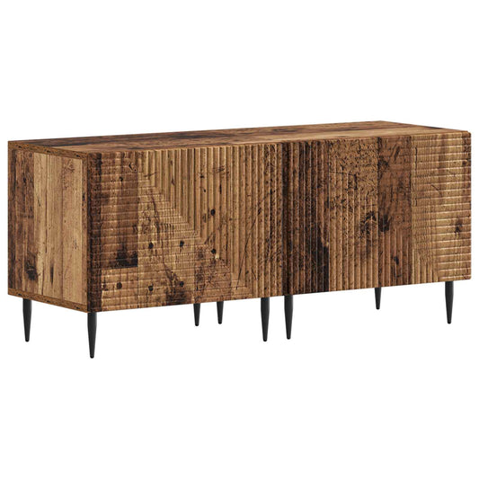 3 Piece LED TV Cabinet Old Wood Engineered Wood 3 Piece LED TV Cabinet Old Wood Engineered Wood