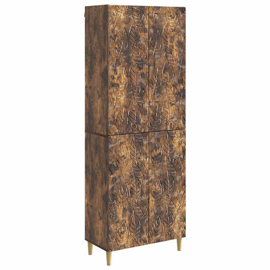 Cabinet Set 2 pcs Smoked Oak Engineered Wood Cabinet Set 2 pcs Smoked Oak Engineered Wood