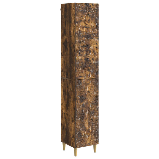 Cabinet Set 2 pcs Smoked Oak Engineered Wood Cabinet Set 2 pcs Smoked Oak Engineered Wood