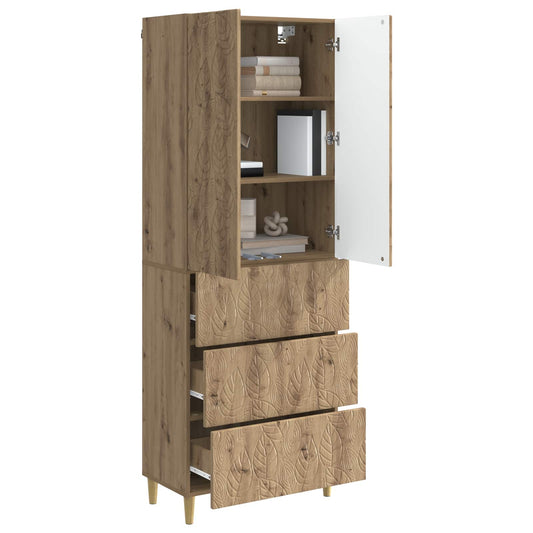 Cabinet Set 2 pcs Artisan Oak 66 x 34.5 x 90 cm Engineered Wood Cabinet Set 2 pcs Artisan Oak 66 x 34.5 x 90 cm Engineered Wood