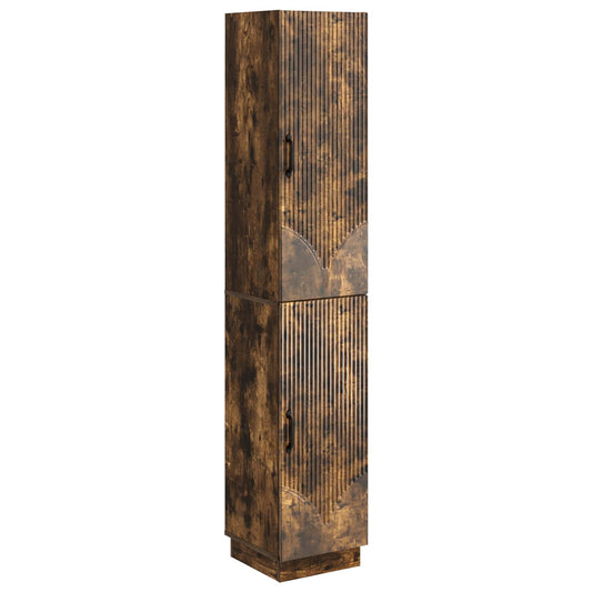 Cabinet Set 2 pcs Smoked Oak Engineered Wood Cabinet Set 2 pcs Smoked Oak Engineered Wood