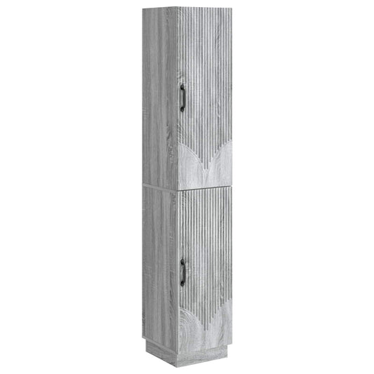 Cabinet Set 2 pcs Grey Sonoma Engineered Wood Cabinet Set 2 pcs Grey Sonoma Engineered Wood