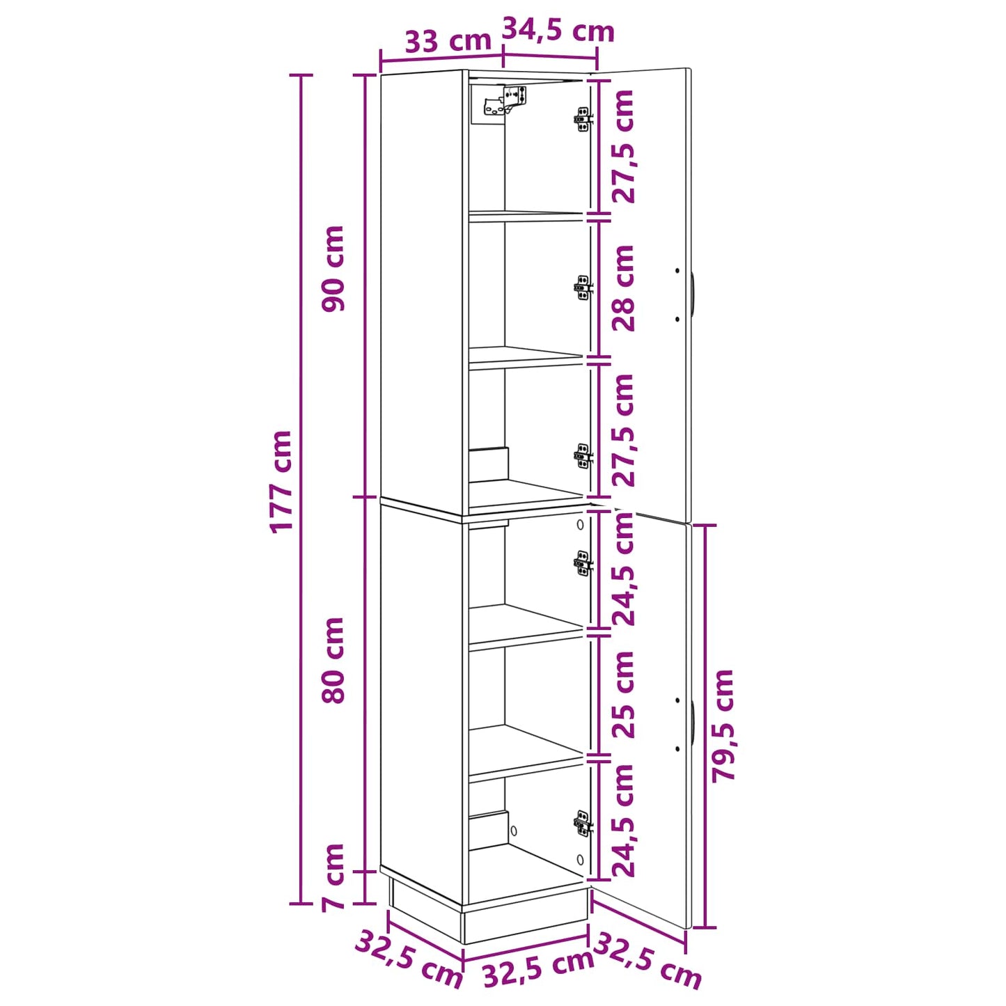Cabinet Set 2 pcs Grey Sonoma Engineered Wood
