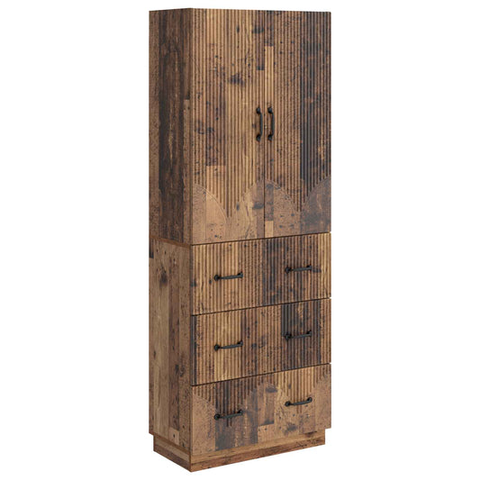 Cabinet Set 2 pcs Old Wood 66 x 34.5 x 87 cm Engineered Wood Cabinet Set 2 pcs Old Wood 66 x 34.5 x 87 cm Engineered Wood