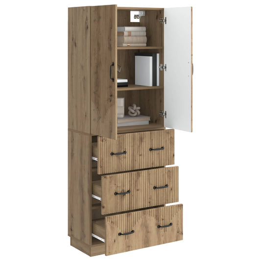 Cabinet Set 2 pcs Artisan Oak 66 x 34.5 x 87 cm Engineered Wood Cabinet Set 2 pcs Artisan Oak 66 x 34.5 x 87 cm Engineered Wood