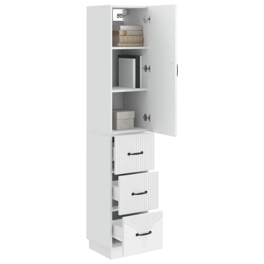 Cabinet Set 2 pcs High Gloss White 33 x 34.5 x 87 cm Cabinet Set 2 pcs High Gloss White 33 x 34.5 x 87 cm