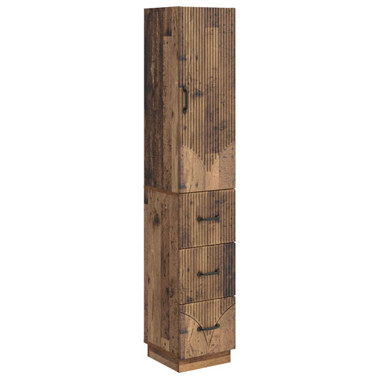 Cabinet Set 2 pcs Old Wood 33 x 34.5 x 87 cm Engineered Wood Cabinet Set 2 pcs Old Wood 33 x 34.5 x 87 cm Engineered Wood