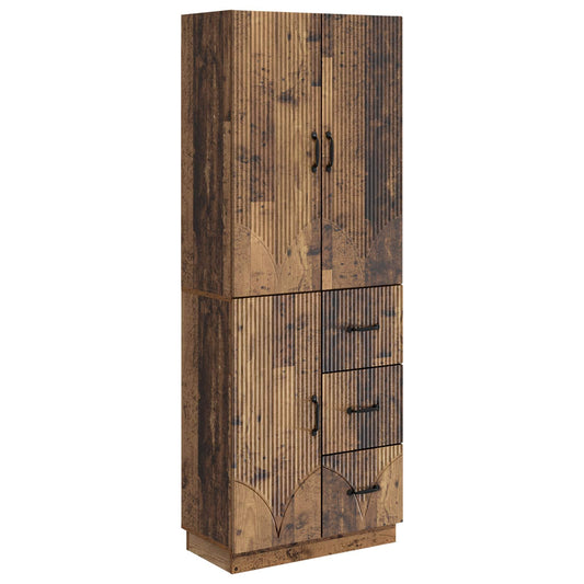 Cabinet Set 2 pcs Old Wood Engineered Wood Cabinet Set 2 pcs Old Wood Engineered Wood