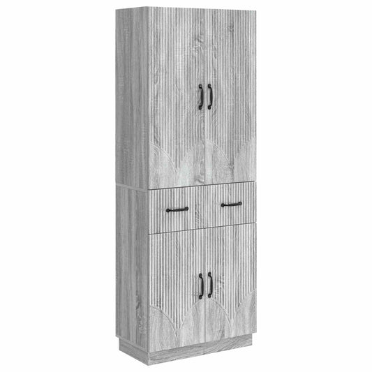 Cabinet Set 2 pcs Grey Sonoma Engineered Wood Cabinet Set 2 pcs Grey Sonoma Engineered Wood