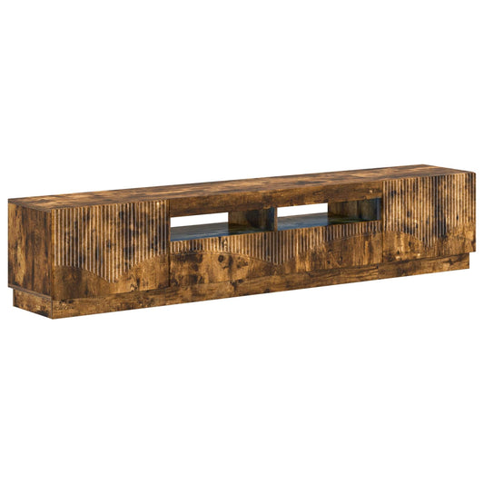 LED TV Cabinet HOORN 3 pcs Smoked Oak Engineered Wood LED TV Cabinet HOORN 3 pcs Smoked Oak Engineered Wood