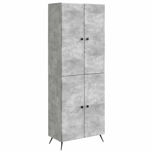 Cabinet Set 2 pcs Concrete Grey Engineered Wood Cabinet Set 2 pcs Concrete Grey Engineered Wood