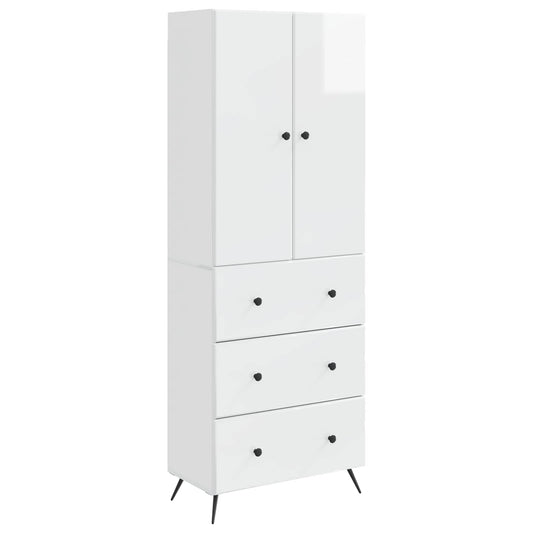 Cabinet Set 2 pcs High Gloss White 66 x 34.5 x 90 cm Cabinet Set 2 pcs High Gloss White 66 x 34.5 x 90 cm