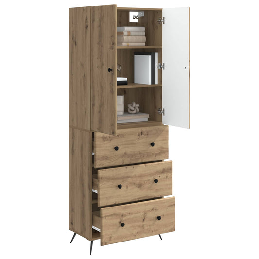 Cabinet Set 2 pcs Artisan Oak 66 x 34.5 x 90 cm Engineered Wood Cabinet Set 2 pcs Artisan Oak 66 x 34.5 x 90 cm Engineered Wood